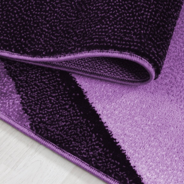 Cara Wave Modern Purple Rug